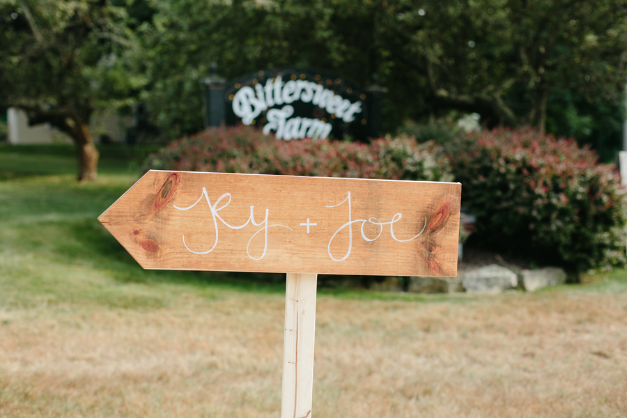Ky and Joe's Rustic Wedding at Bittersweet Farm and Tavern on The Boston Bride