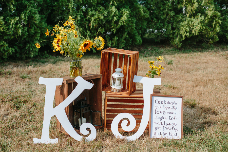 Ky and Joe's Rustic Wedding at Bittersweet Farm and Tavern on The Boston Bride