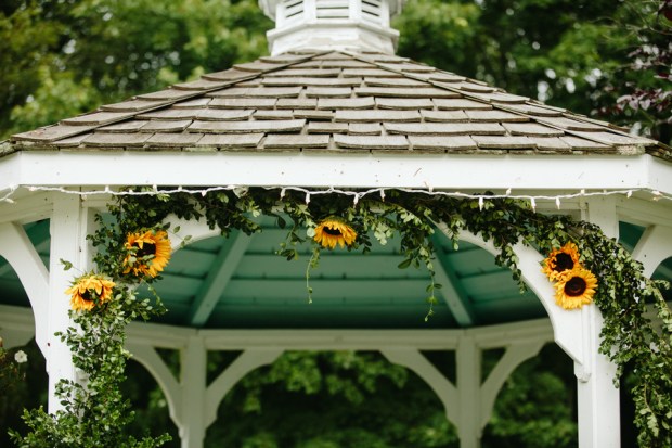 Ky and Joe's Rustic Sunflower Wedding at Bittersweet Farm on The Newport Bride