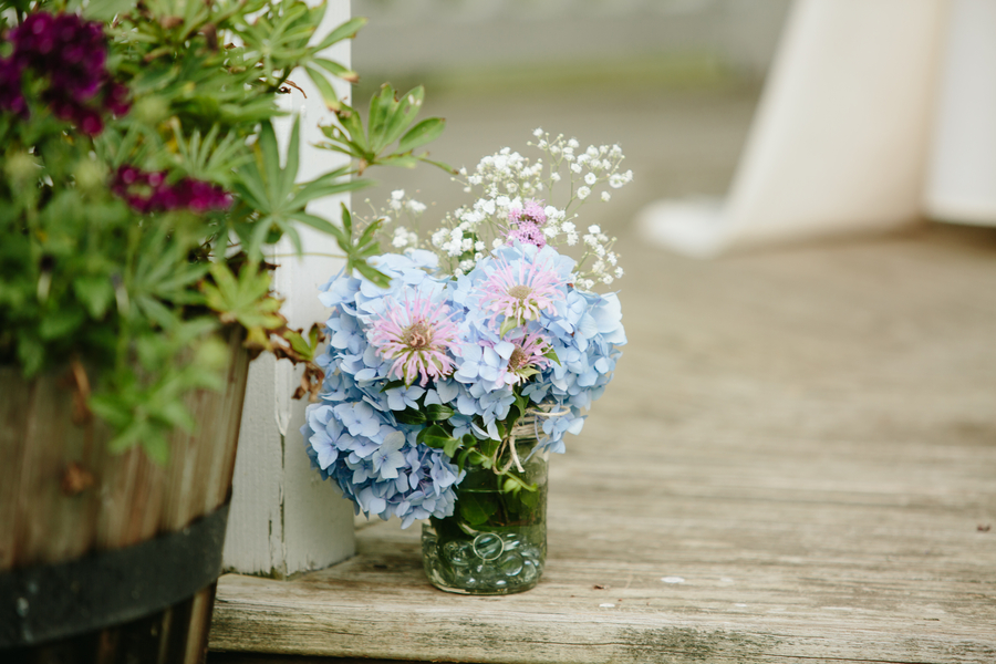 Ky and Joe's Rustic Sunflower Wedding at Bittersweet Farm on The Newport Bride