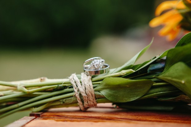 Ky and Joe's Rustic Sunflower Wedding at Bittersweet Farm on The Newport Bride