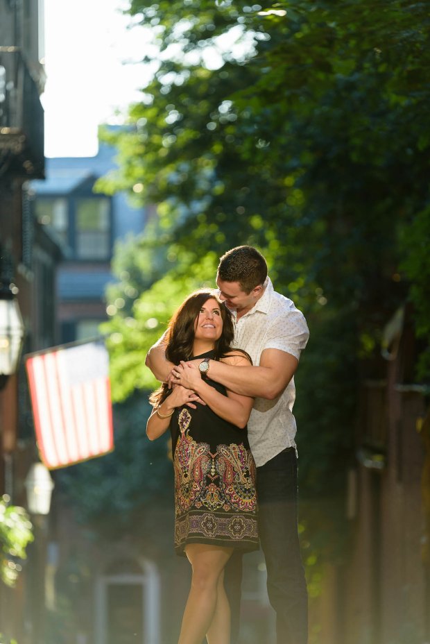 Downtown Boston Engagement Session on The Boston Bride Bridal Blog