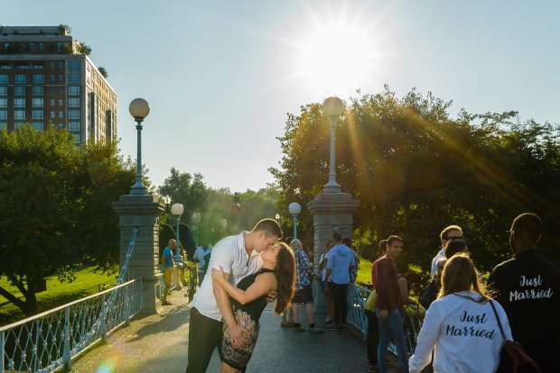 Downtown Boston Engagement Session on The Boston Bride Bridal Blog