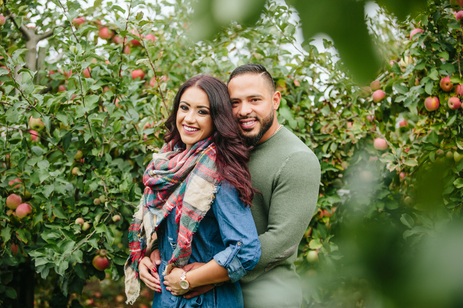 Alexandra and Robbie's Apple Orchard Engagement Session