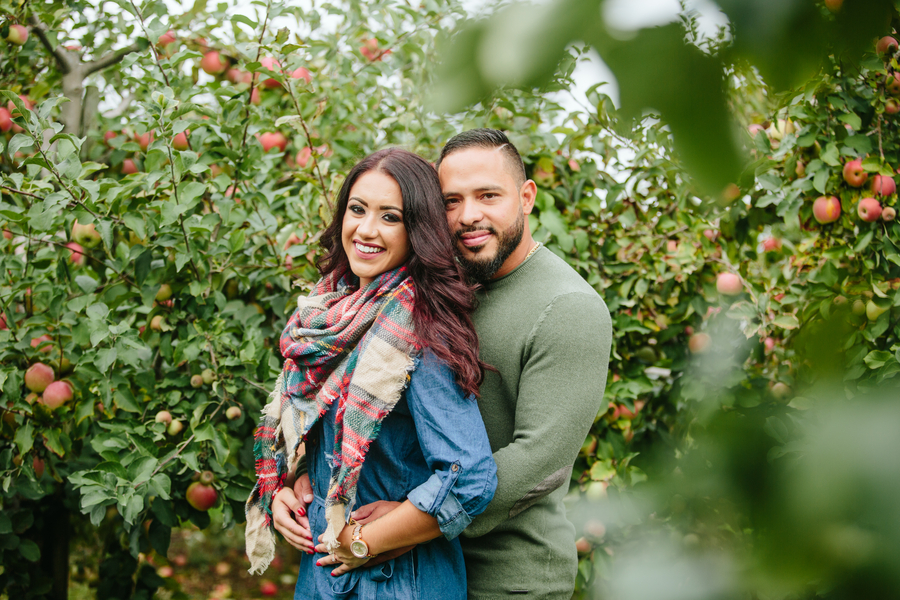 Alexandra and Robbie's Apple Orchard Engagement Session