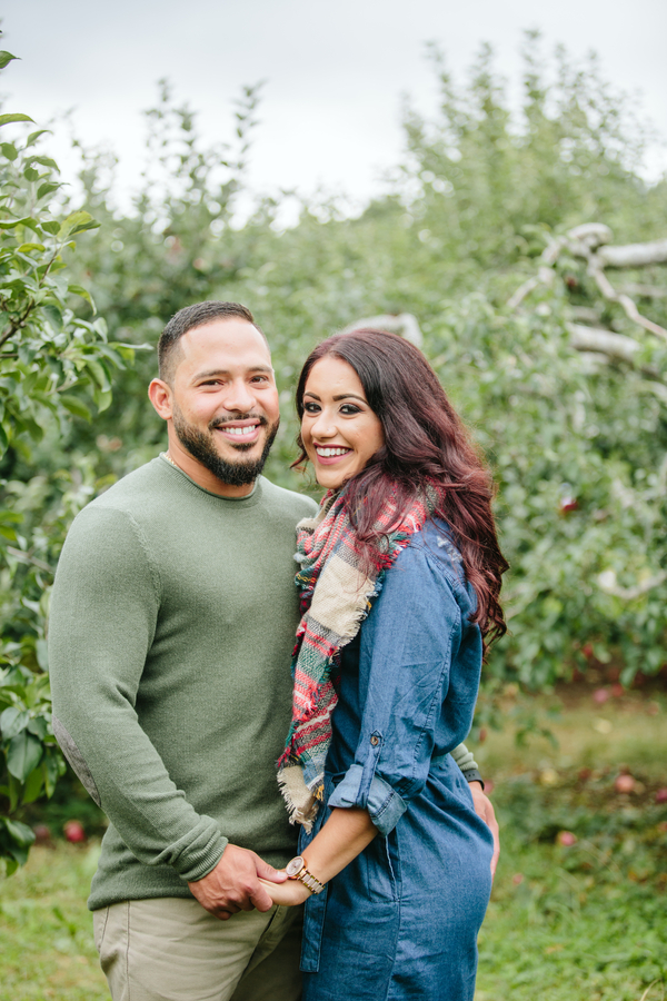 Alexandra and Robbie's Apple Orchard Engagement Session