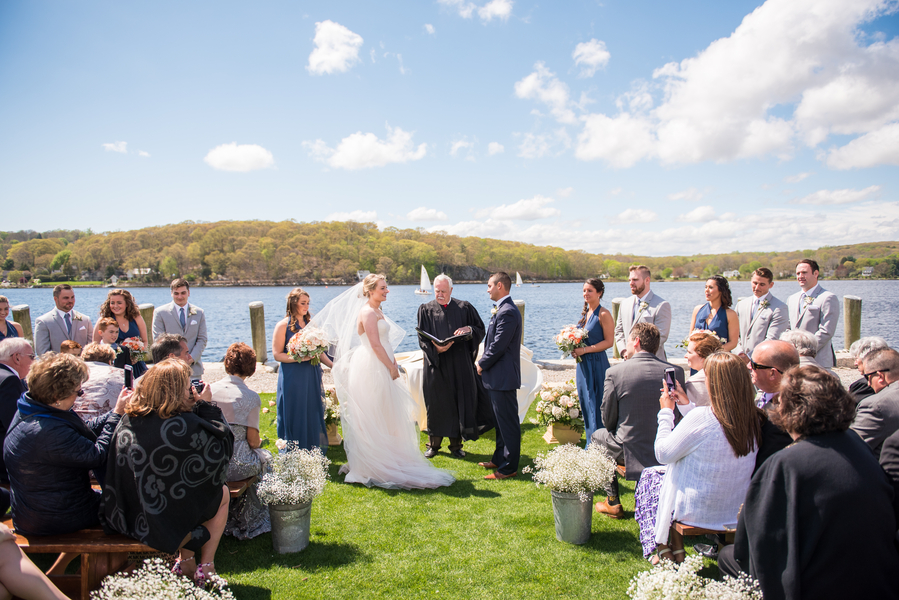Suzanne and Erik's Mystic Connecticut Latitude 41 Wedding on The Newport Bride