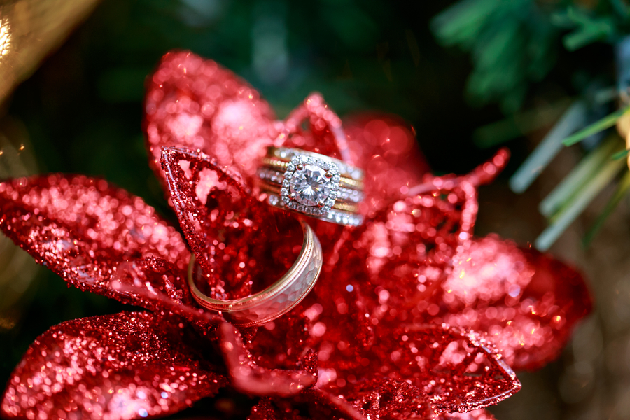 Courtney and Christopher's Hunter Green Christmas Wedding on The Boston Bride