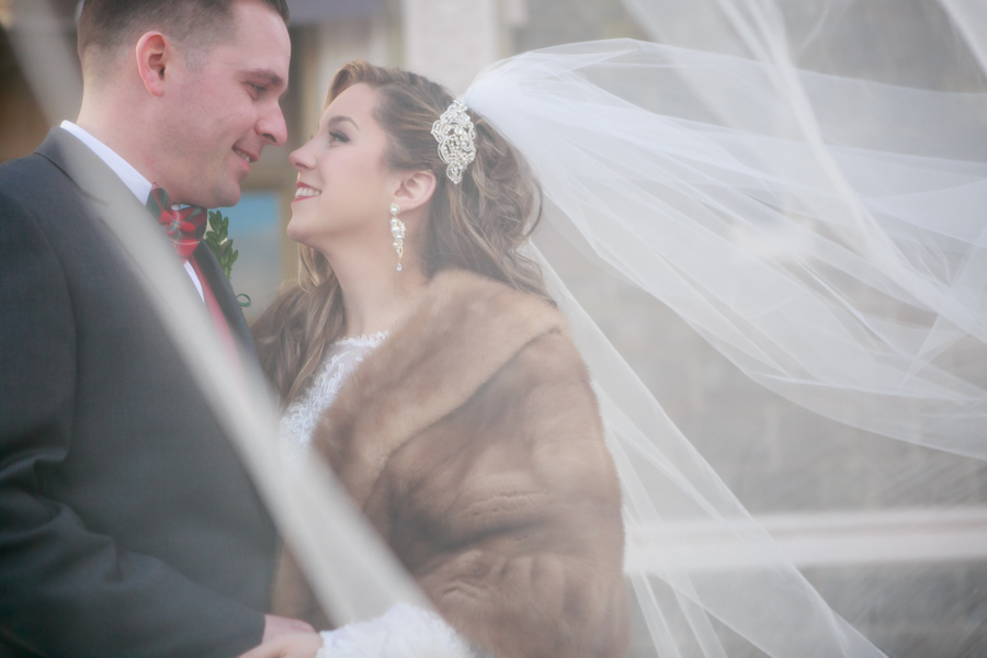 Courtney and Christopher's Hunter Green Christmas Wedding on The Boston Bride