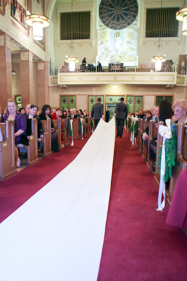 Courtney and Christopher's Hunter Green Christmas Wedding on The Boston Bride