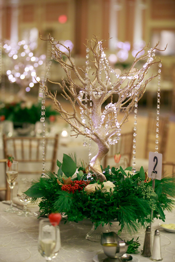 Courtney and Christopher's Hunter Green Christmas Wedding on The Boston Bride