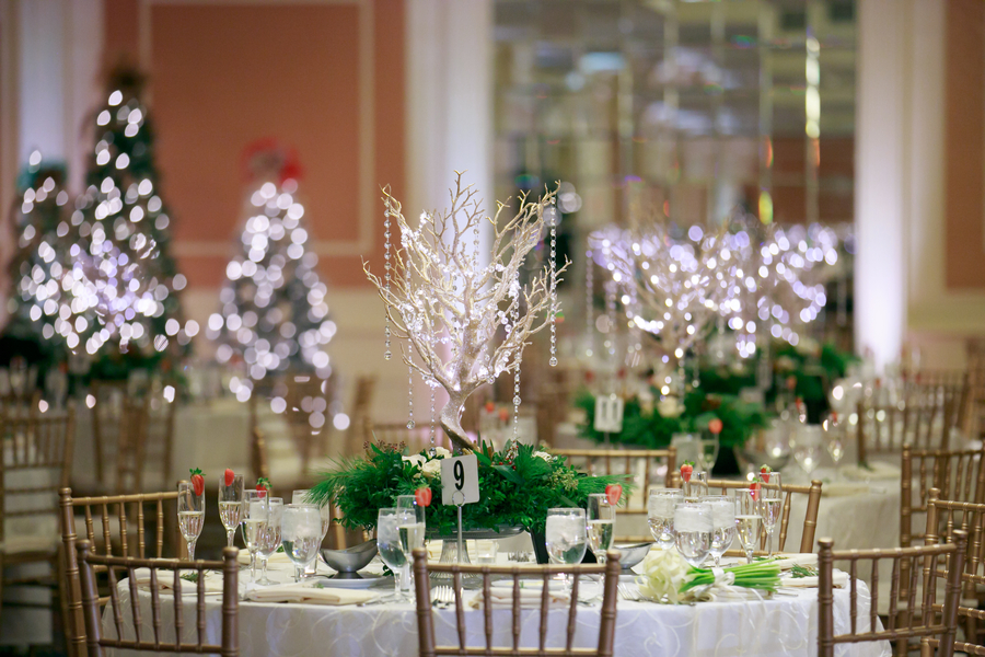 Courtney and Christopher's Hunter Green Christmas Wedding on The Boston Bride