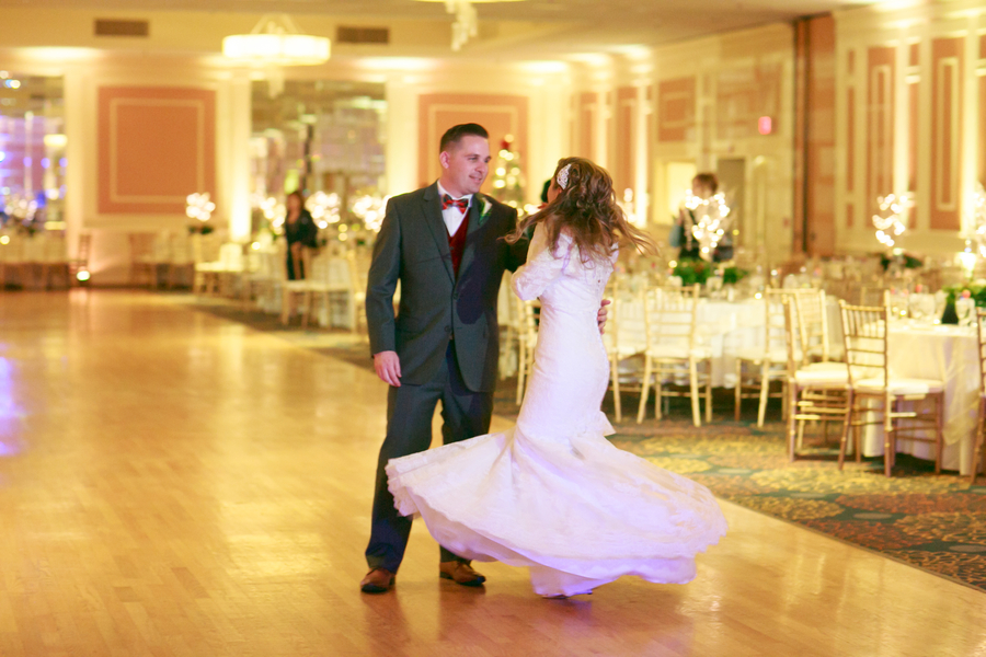 Courtney and Christopher's Hunter Green Christmas Wedding on The Boston Bride