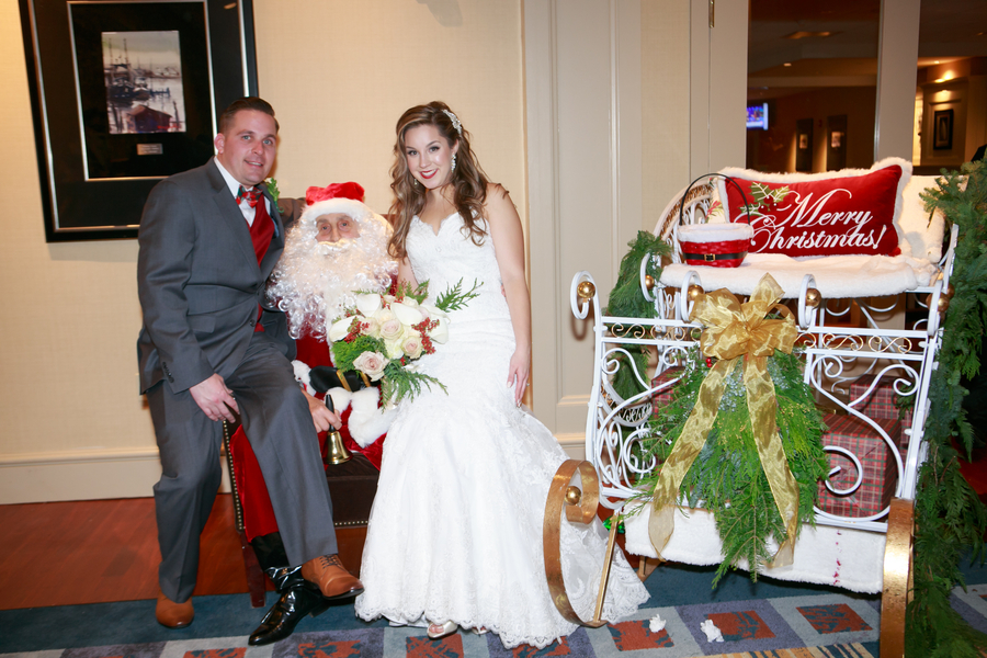 Courtney and Christopher's Hunter Green Christmas Wedding on The Boston Bride