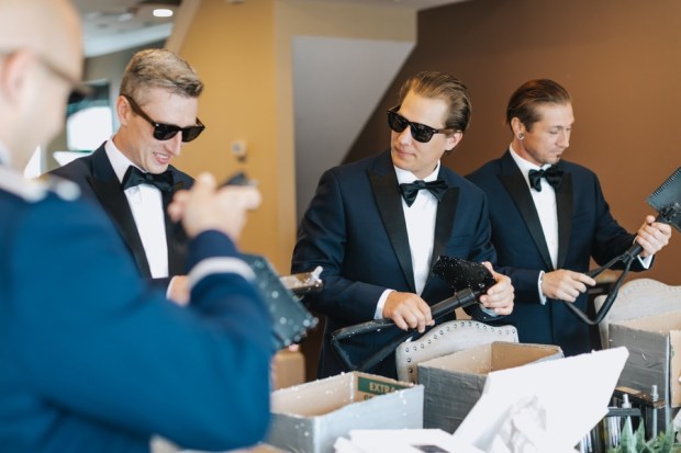 Allie and Austin's Dinosaur Loving Museum of Science Wedding