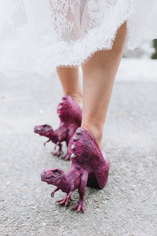Allie and Austin's Dinosaur Loving Museum of Science Wedding