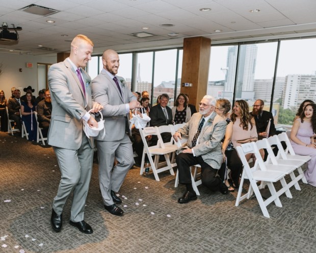 Allie and Austin's Dinosaur Loving Museum of Science Wedding