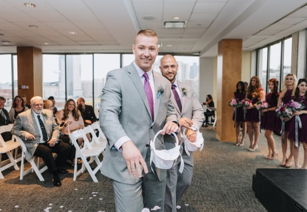Allie and Austin's Dinosaur Loving Museum of Science Wedding