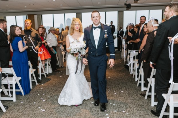 Allie and Austin's Dinosaur Loving Museum of Science Wedding