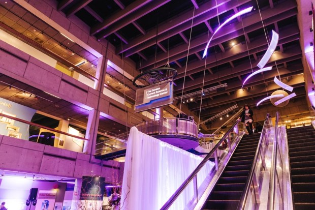 Allie and Austin's Dinosaur Loving Museum of Science Wedding