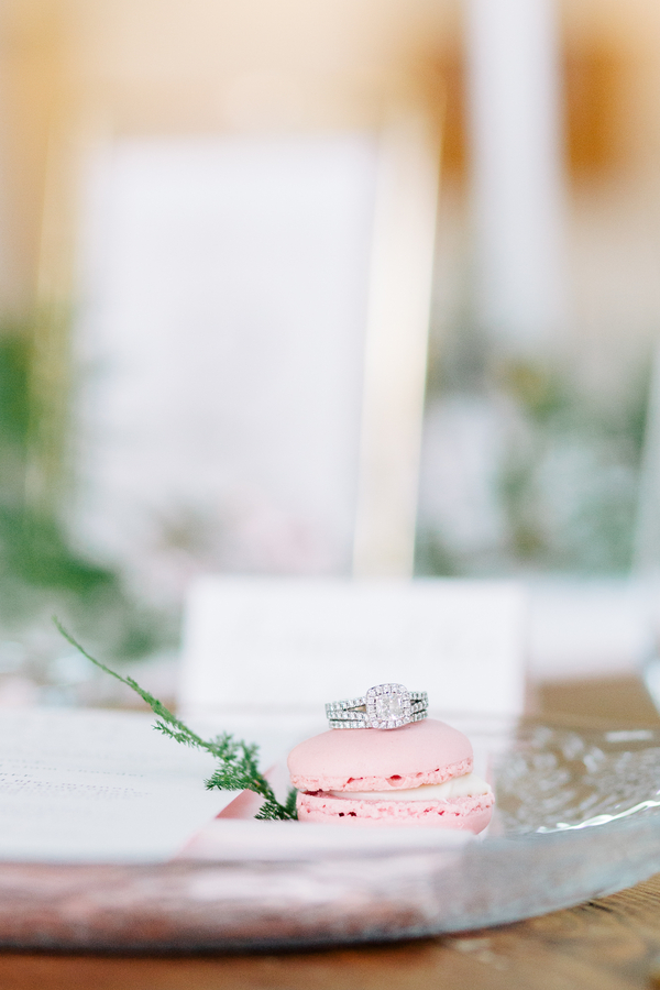 Industrial Blush and Gold Styled Shoot at the Norwood Space Center on The Boston Bride