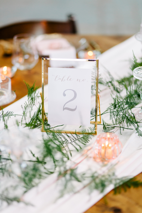 Industrial Blush and Gold Styled Shoot at the Norwood Space Center on The Boston Bride