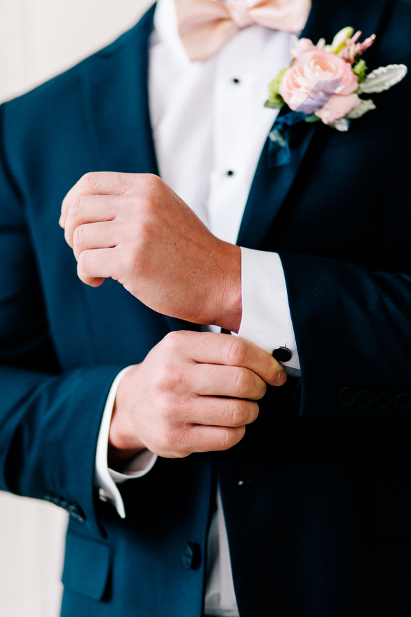 Industrial Blush and Gold Styled Shoot at the Norwood Space Center on The Boston Bride