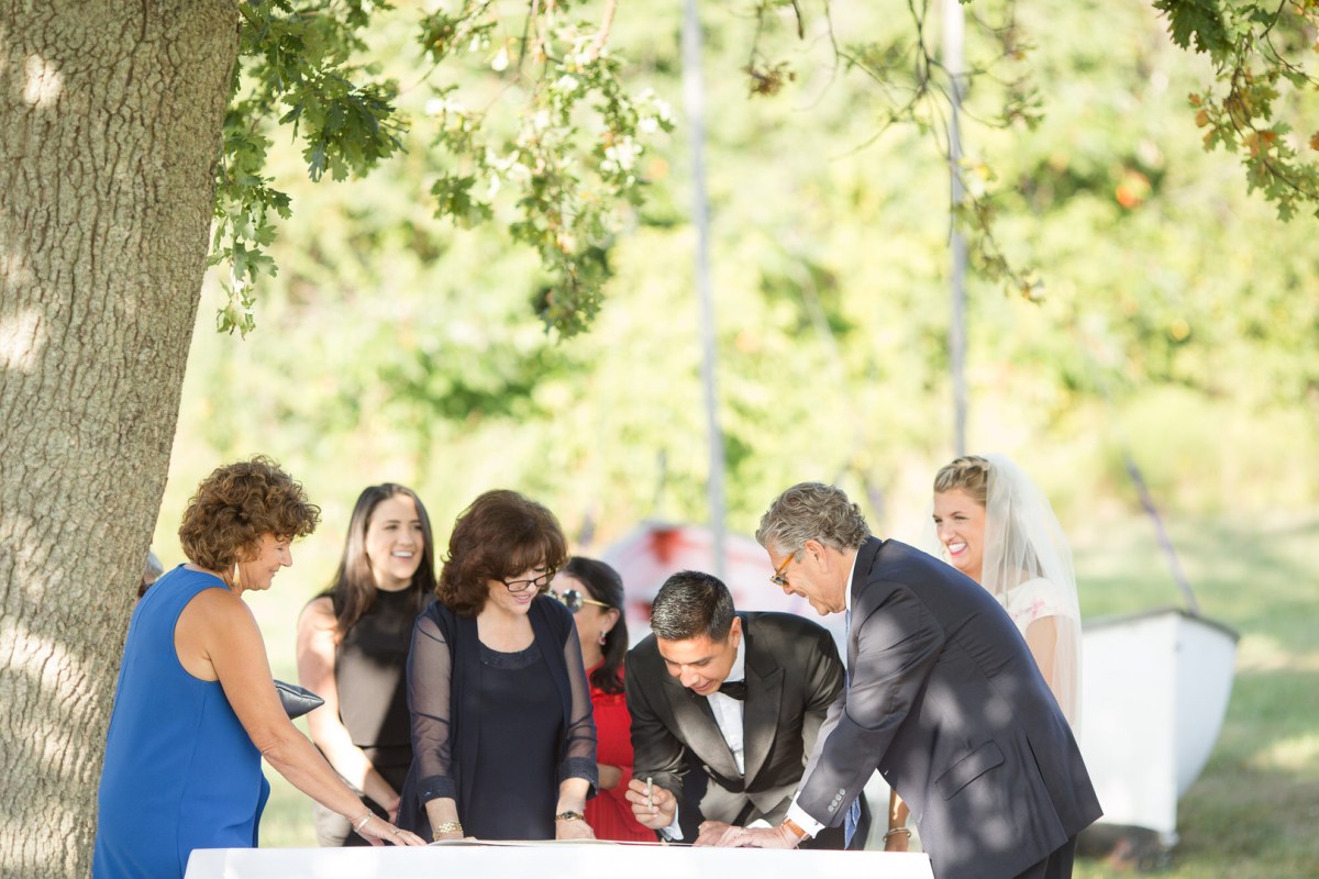 Nyssa and Pedro's Glamping Inspired Thompson Island Wedding on The Boston Bride