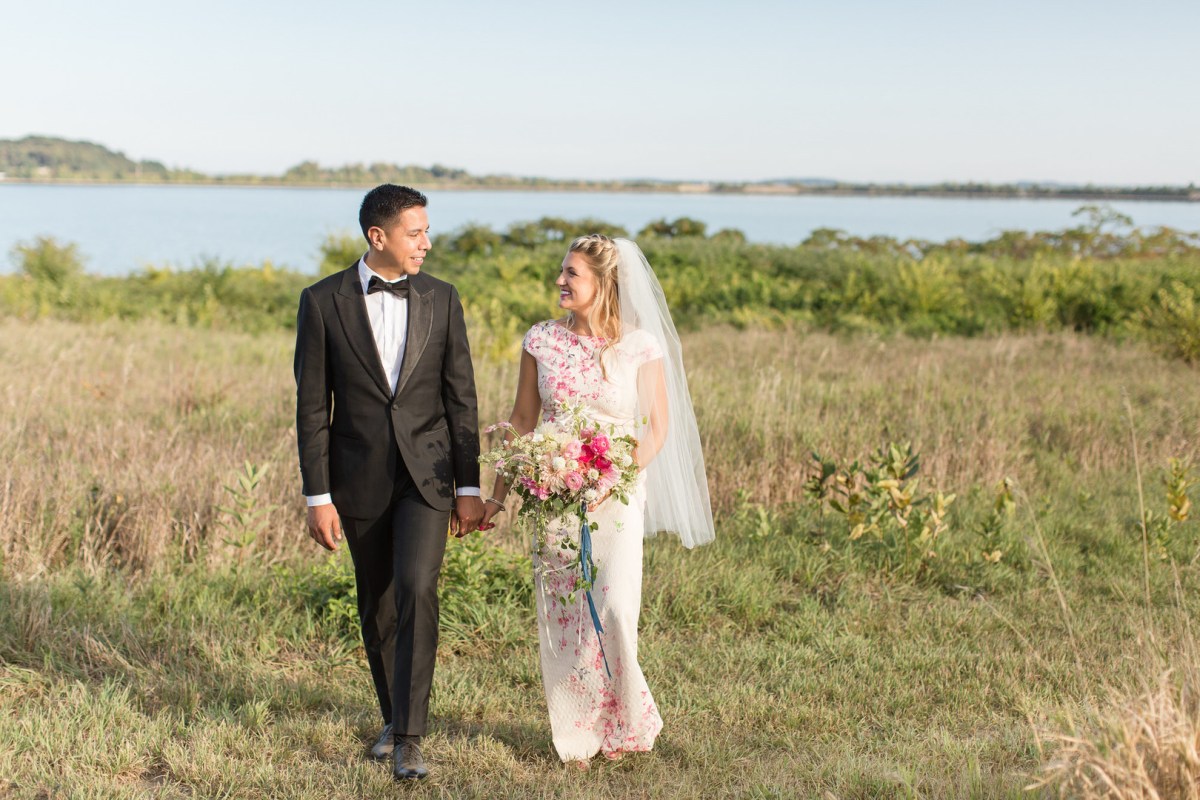 Nyssa and Pedro's Glamping Inspired Thompson Island Wedding on The Boston Bride