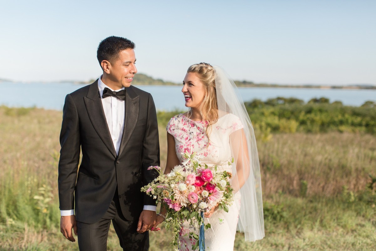 Nyssa and Pedro's Glamping Inspired Thompson Island Wedding on The Boston Bride