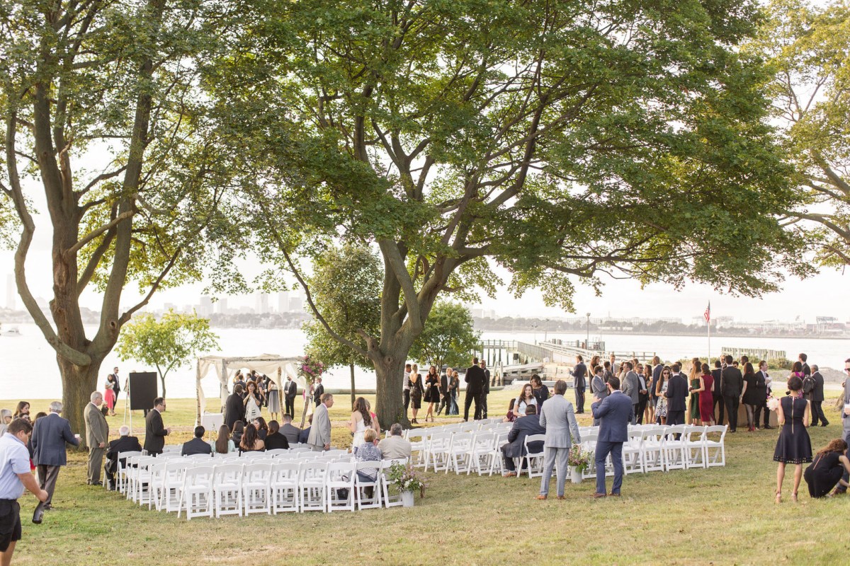 Nyssa and Pedro's Glamping Inspired Thompson Island Wedding on The Boston Bride