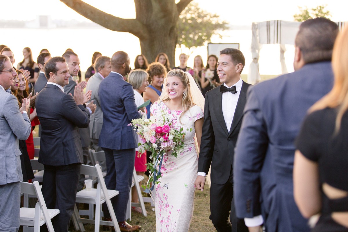 Nyssa and Pedro's Glamping Inspired Thompson Island Wedding on The Boston Bride