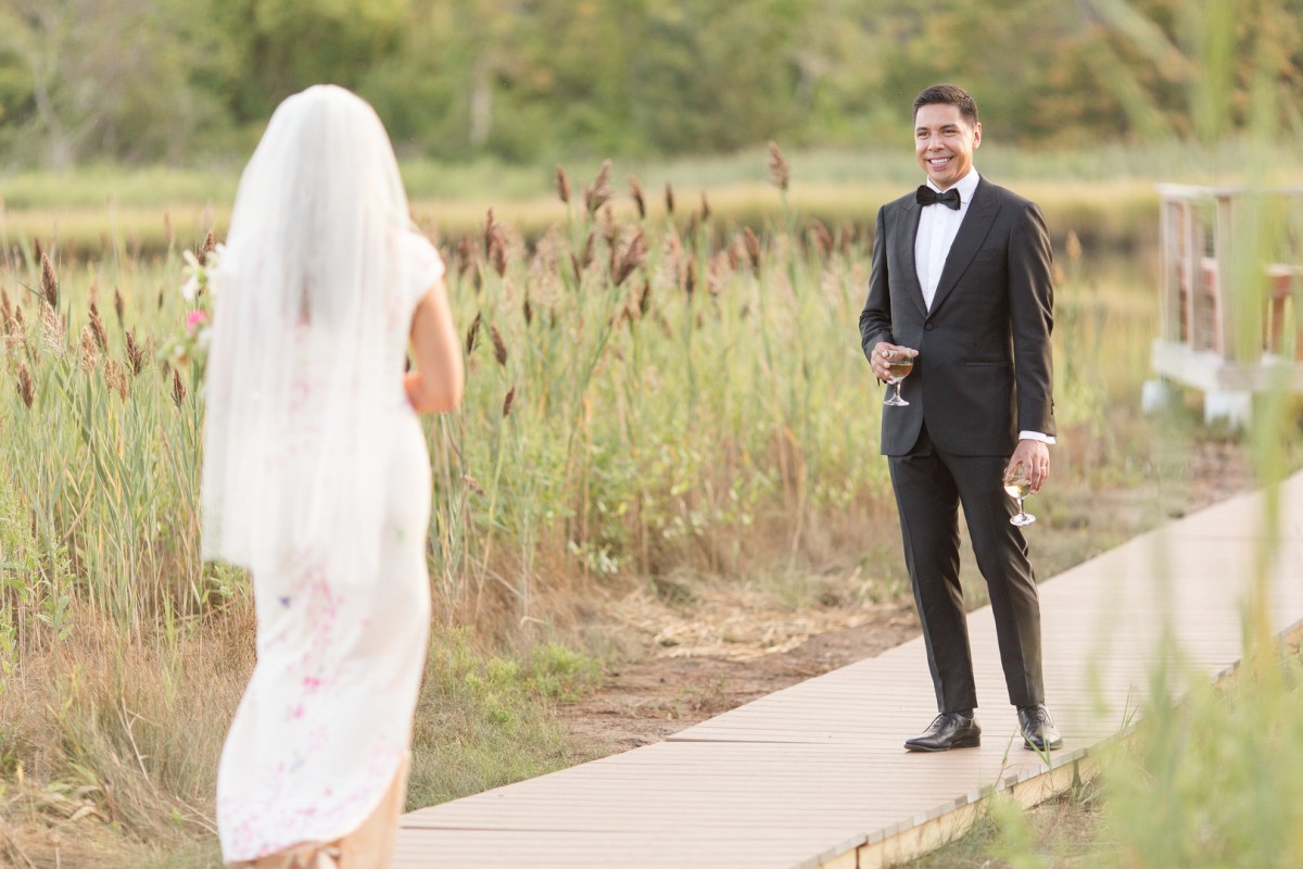 Nyssa and Pedro's Glamping Inspired Thompson Island Wedding on The Boston Bride