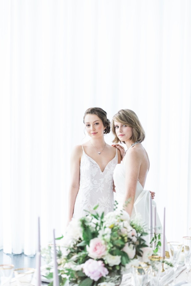 Double Bridal Inspiration at the Lakeview Pavilion on The Boston Bride, a Massachusetts Wedding Blog