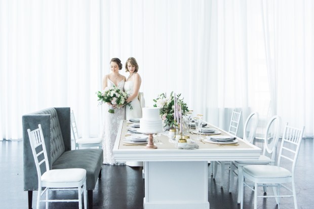 Double Bridal Inspiration at the Lakeview Pavilion on The Boston Bride, a Massachusetts Wedding Blog